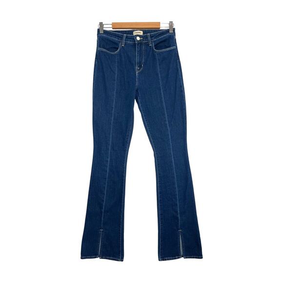 L'AGENCE Denim - LAgence Beatrix Jeans Womens 27 Blue High Rise Bootcut Slit Hem Denim Designer